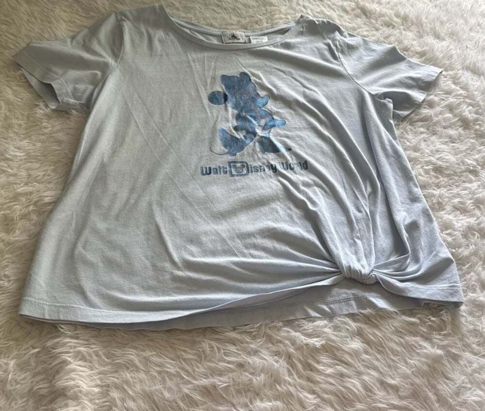 Disney Walt Disney World Minnie Mouse Silhouette Side-Tie T-Shirt Size Large